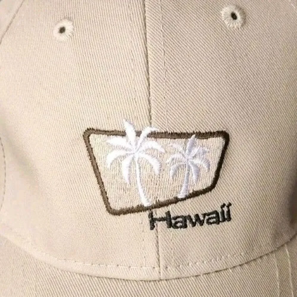 Hawaii Baseball Cap W/ Embroidery Patch On Front Surfware Hawaiian Classics Hat